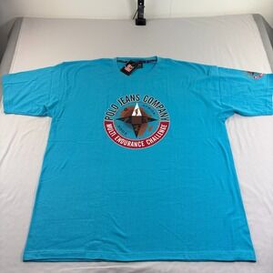 Vintage Polo Jeans Ralph Lauren Shirt Mens 3XL Blue 2002 Endurance Challenge Y2K
